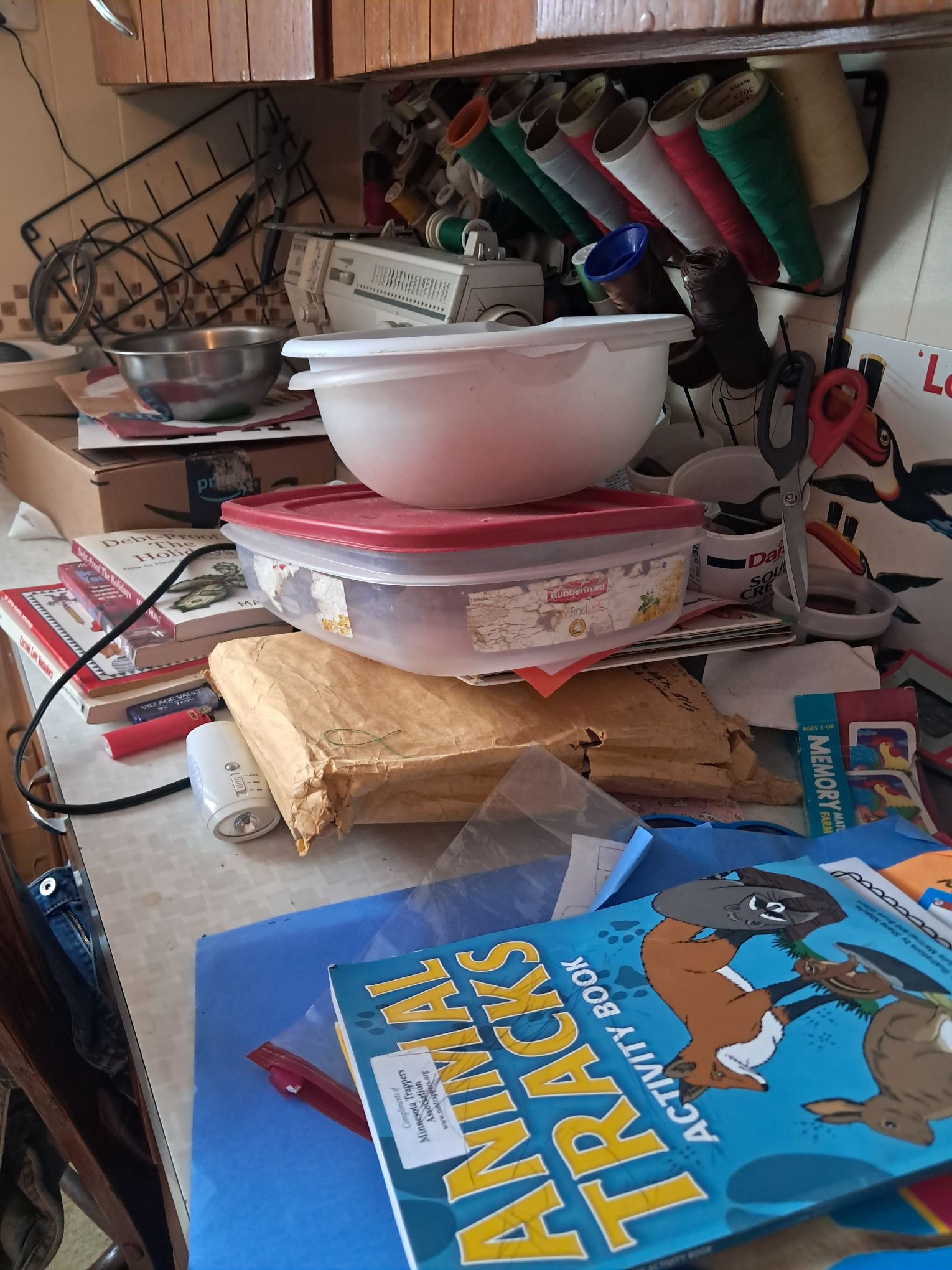Kitchen Counter Clutter: Working Mom’s Real Homesteading Fix